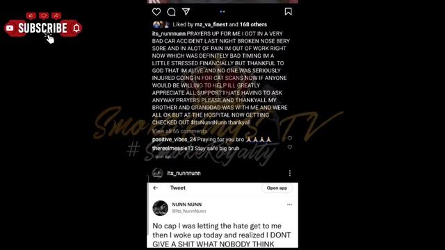 Nunn Nunn Survives Major Car Accident! Let Help In His Time Of Need $ItsNunnNunn смотреть онлайн