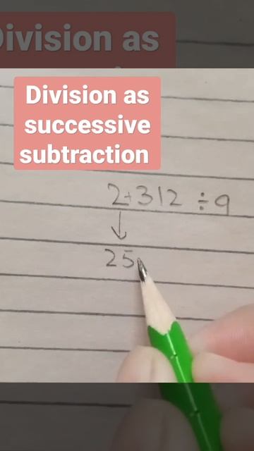 Division as sucessive subtraction... #shorts #maths #trendingshorts #youtubeshorts смотреть онлайн