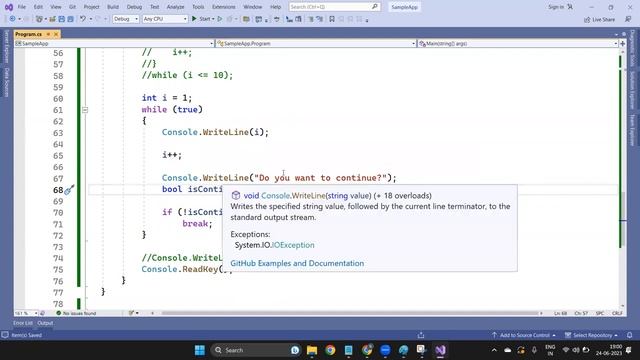 C# - Break, Continue statements смотреть онлайн