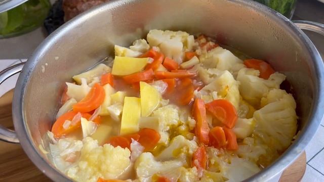 Carrot Soup with Cauliflower | Carrot and Cauliflower soup recipe смотреть онлайн