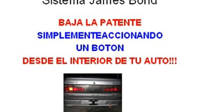 Baja Patente Electrico Motorizado - SISTEMA JAMES BOND - No mas Multas смотреть онлайн