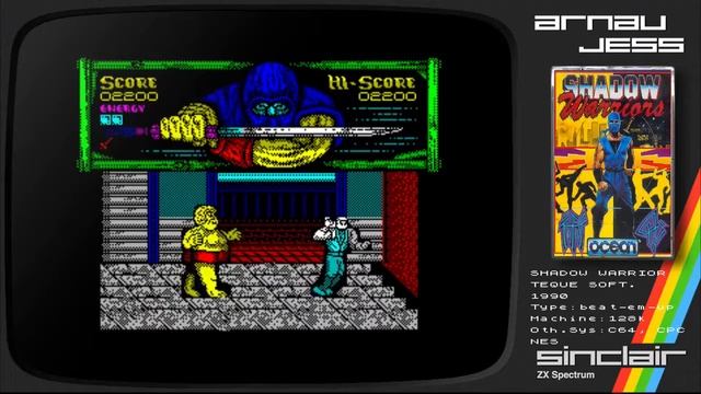 SHADOW WARRIORS Zx Spectrum by OCEAN смотреть онлайн