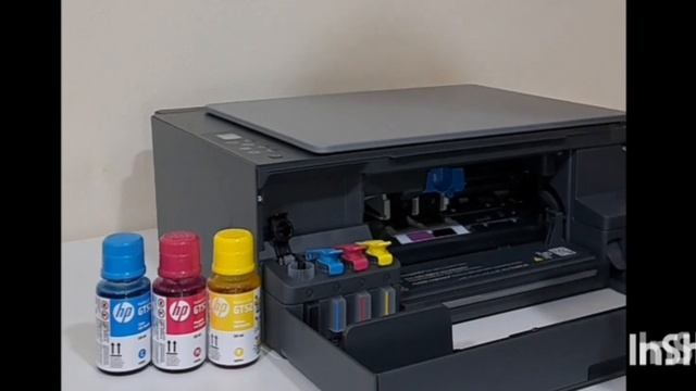 Hp Smart Tank 581 - 590 Printer Ink Installation #viral #trending #youtubesgorts #youtubeviral