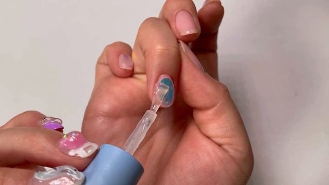 Shining like a jewel! How to do ice stone self nail - Korean Nail Art смотреть онлайн