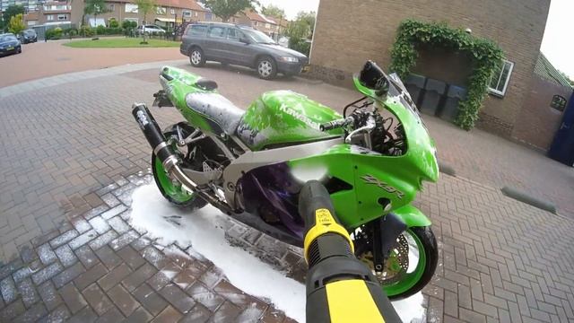 Kawasaki zx9r ninja foam cleaning (car wash masters) смотреть онлайн