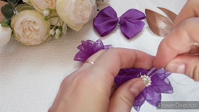 они вам точно понравятся! бантики из органзы и экокожи!!!