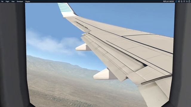 Takeoff from Mendoza, Argentina, Zibo 737-700 Ultimate passenger view смотреть онлайн