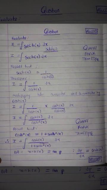 ∫sech(x)dx смотреть онлайн