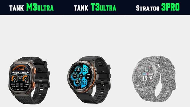 KOSPET TANK M3 ULTRA Vs KOSPET TANK T3 ULTRA Vs Zeblaze Stratos 3 Pro Rugged Smartwatch 2024 смотреть онлайн