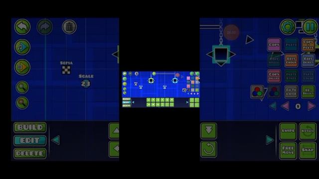 я играю в геометрия Даш с читами