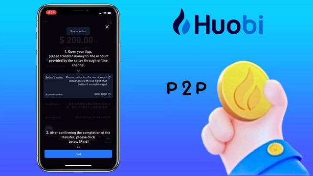 How to BUY/SELL crypto on HTX (Huobi Global) P2P Market using Mobile App | Tutorial смотреть онлайн