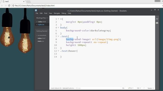 Html and css hover effect || on hover lights on and off смотреть онлайн