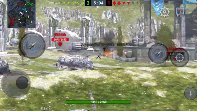 Chieftain MK. 6 Tank Game Play WoT Blitz👊 смотреть онлайн