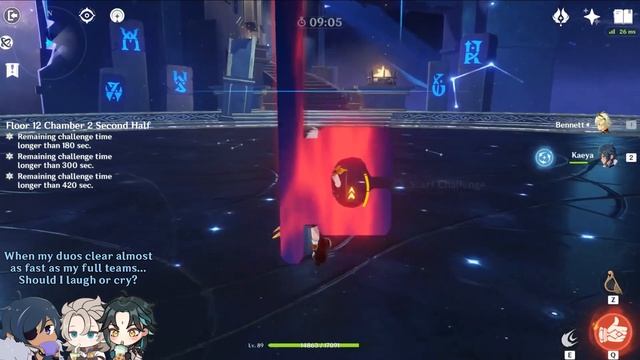 DUO ABYSS 12 Xiao/Albedo & Kaeya/Bennett (9 Stars) | Genshin Impact 2.7 смотреть онлайн