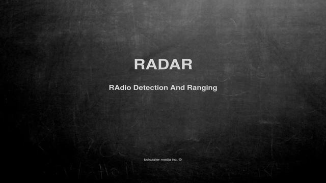 What does RADAR mean смотреть онлайн