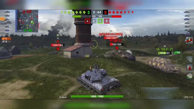 Type 57 🇯🇵 Review | How to play | WOTB ⚡ WOTBLITZ ⚡ смотреть онлайн