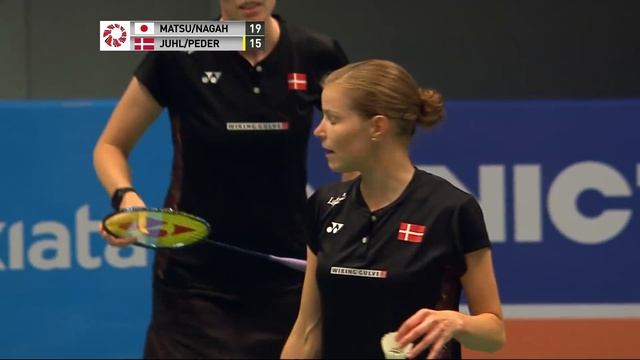 WD | MATSUMOTO/NAGAHARA (JPN) vs JUHL/PEDERSEN (DEN) [3] | BWF 2018 смотреть онлайн