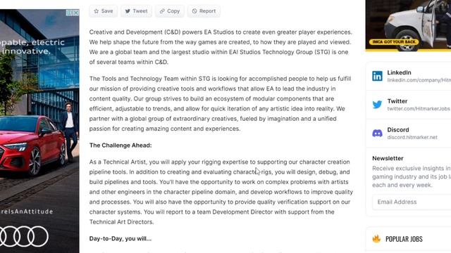 Exciting Job Opportunities at Electronic Arts for Technical Artists! смотреть онлайн