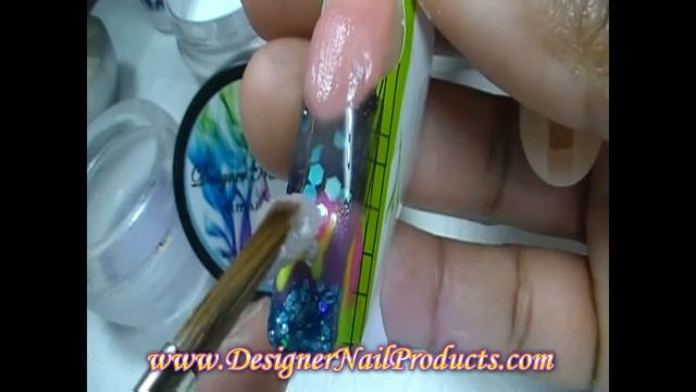 Water Marbelized Acrylic Nail Art tutorial смотреть онлайн