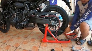 YAMAHA MT-07 SPROCKET AND CHAIN CHANGE