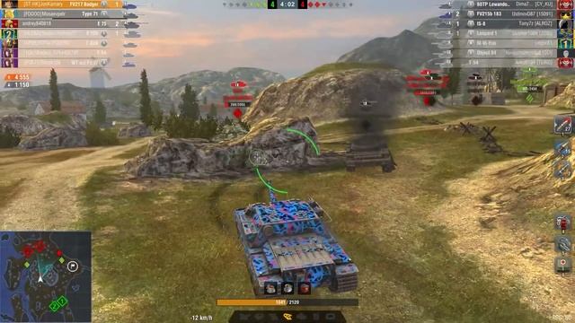 FV217 - The killing machine is working - World of Tanks Blitz смотреть онлайн