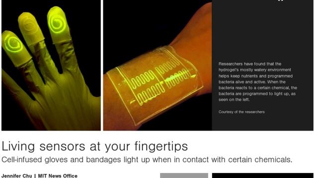 Cell-infused Gloves and Bandages light up when in contact with certain Chemicals | QPT смотреть онлайн