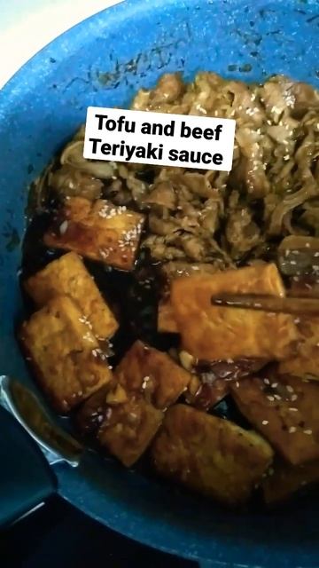 Tofu and beef in Teriyaki sauce.#shorts #food смотреть онлайн