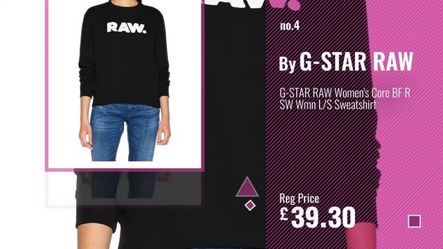 Top 10 G-Star Raw Sportswear [2018]: G-STAR RAW Women's Xula Art Cropped R SW Wmn Sweatshirt смотреть онлайн