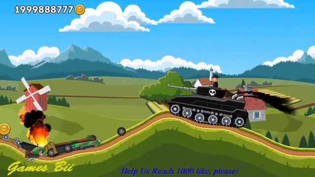 Hills of steel HACK - Tank - Videos for kids - Games bii смотреть онлайн