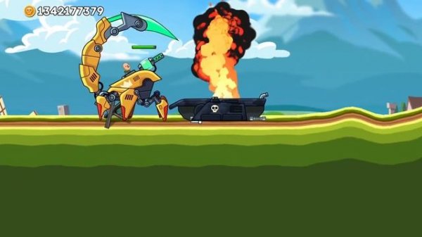 SCORPION TANK | TANKS MAX LEVEL in Hills of Steel. Games Tanks