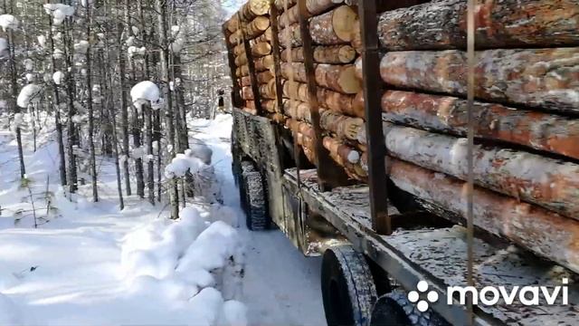 Лесовоз китаец. Оттепель буксуем... смотреть онлайн