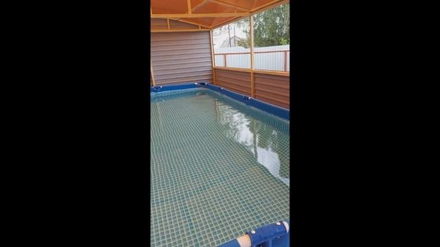 Крытый бассейн на даче, своими руками. смотреть онлайн