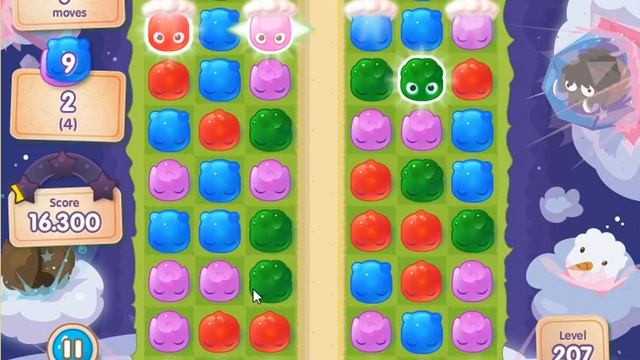 Jelly Splash Level 207 смотреть онлайн