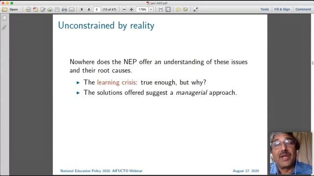 AIFUCTO Webinar on 'NATIONAL EDUCATION POLICY - 2020' смотреть онлайн
