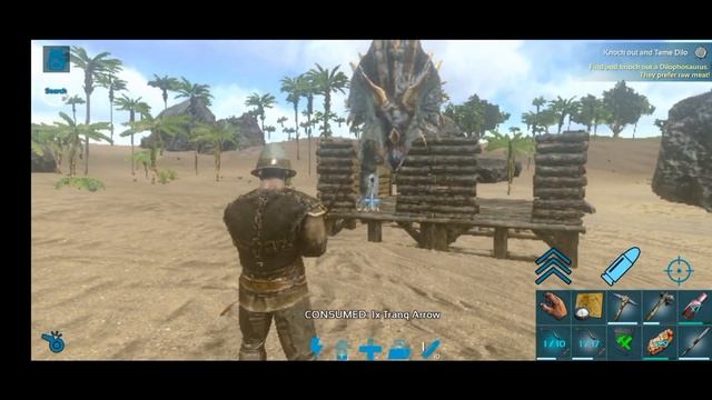 beginner to pro :Taming Triceratops Ark mobile смотреть онлайн