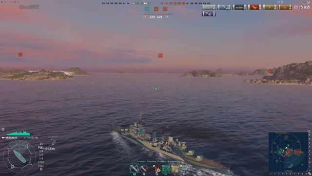 World of WarShips | Belfast | 7 KILLS | 148K Damage - Replay Gameplay 1080p 60 fps смотреть онлайн