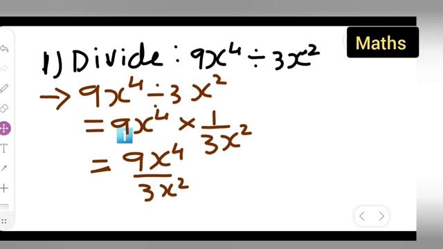 divide 9x^4÷3x^2 | how to divide 9x^4÷3x^2 смотреть онлайн