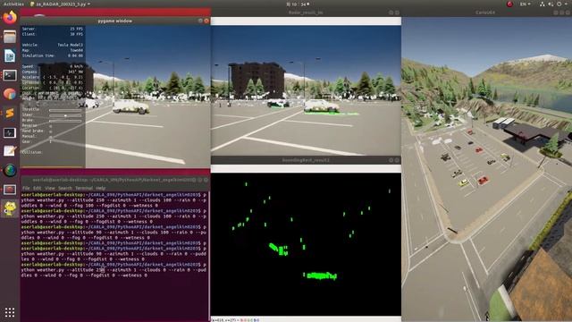 CARLA Simulator - Vehicle detection using RADAR data2 смотреть онлайн