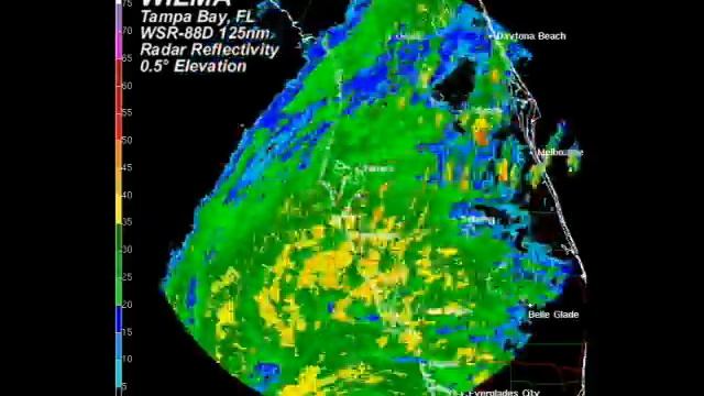 2005 Wilma - Tampa Bay, FL WSR-88D Radar Animation смотреть онлайн
