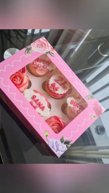 Pink cupcakes gift box смотреть онлайн