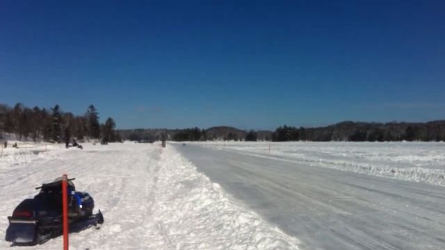 Arctic Cat Firecat F900, 113 mph 1/4 mile - Radar Run (Horseshoe Lake) смотреть онлайн