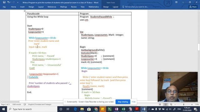 Part 3 Loops , Repeat, While, For, Pseudo and Pascal. смотреть онлайн