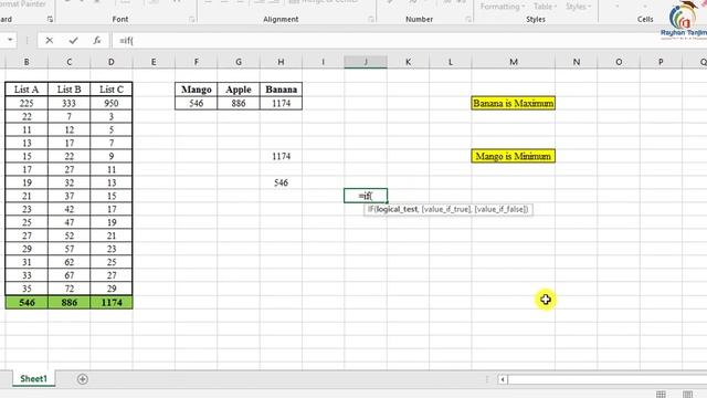 Amazing Nested If with Max and Min formula in Excel in Bangla смотреть онлайн