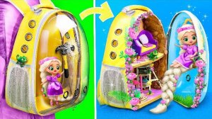 Домик в рюкзаке для Рапунцель - 30 идей для кукол ЛОЛ