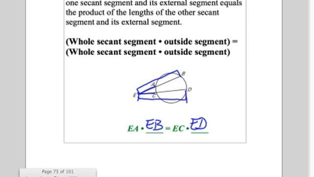 Section 10.6: Find Segment Lengths in Circles смотреть онлайн