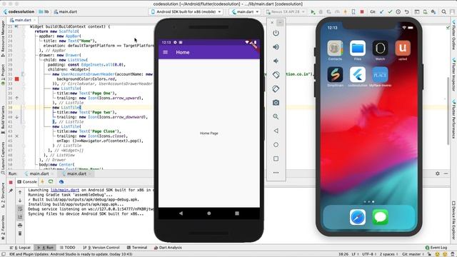 Create navigation drawer (Side menu ) in Flutter: 10 minute смотреть онлайн