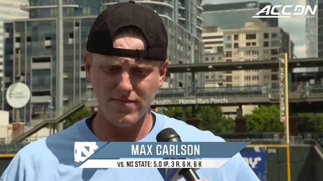 UNC Pitcher Max Carlson Talks Tar Heels Championship Pitchers | ACC Baseball Championship смотреть онлайн