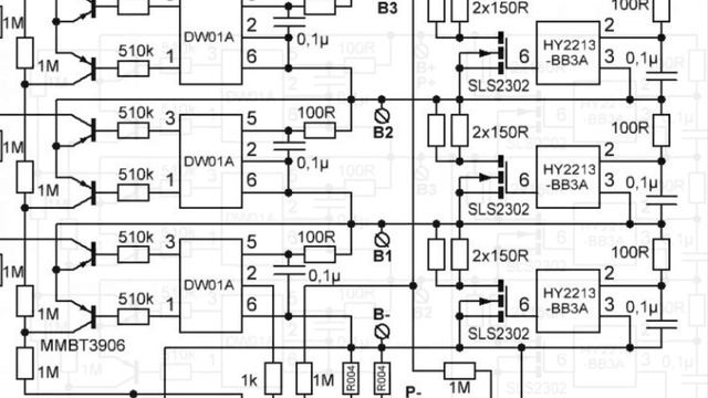 BMS CF-4S30A Circuit Schematic IC DW01A
