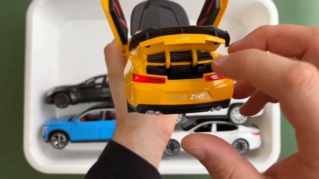 Box Full Of Diecast Cars - Audi, Lexus, Chevrolet, Brabus, Nio, Ferrari, Tesla, Toyota, BMW смотреть онлайн