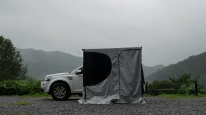 Авто кемпинг, отдых в дождь и навес от багажника